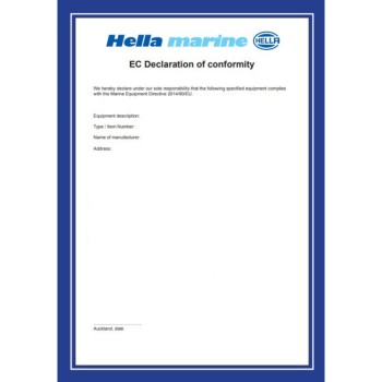 Hella EC-Konformitätserklärung im Original
