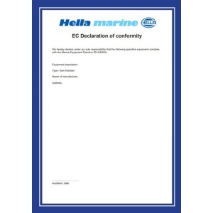 Hella EC-Konformitätserklärung im Original