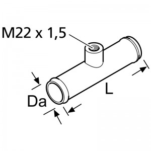 Webasto Rohrstutzen Thermostat mit Gewinde M22x1,