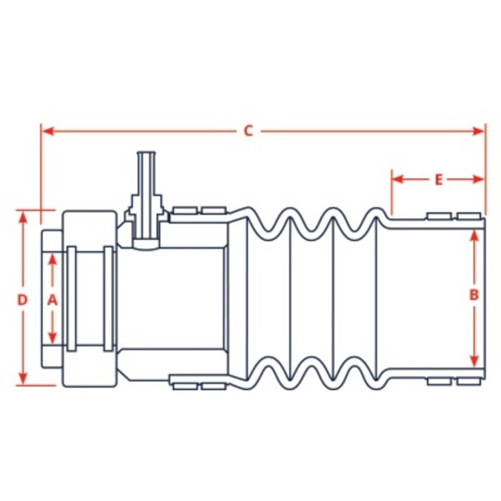 PSS Wellenabdichtung PRO 90 mm Welle, 5 1/4'' Stevenrohr